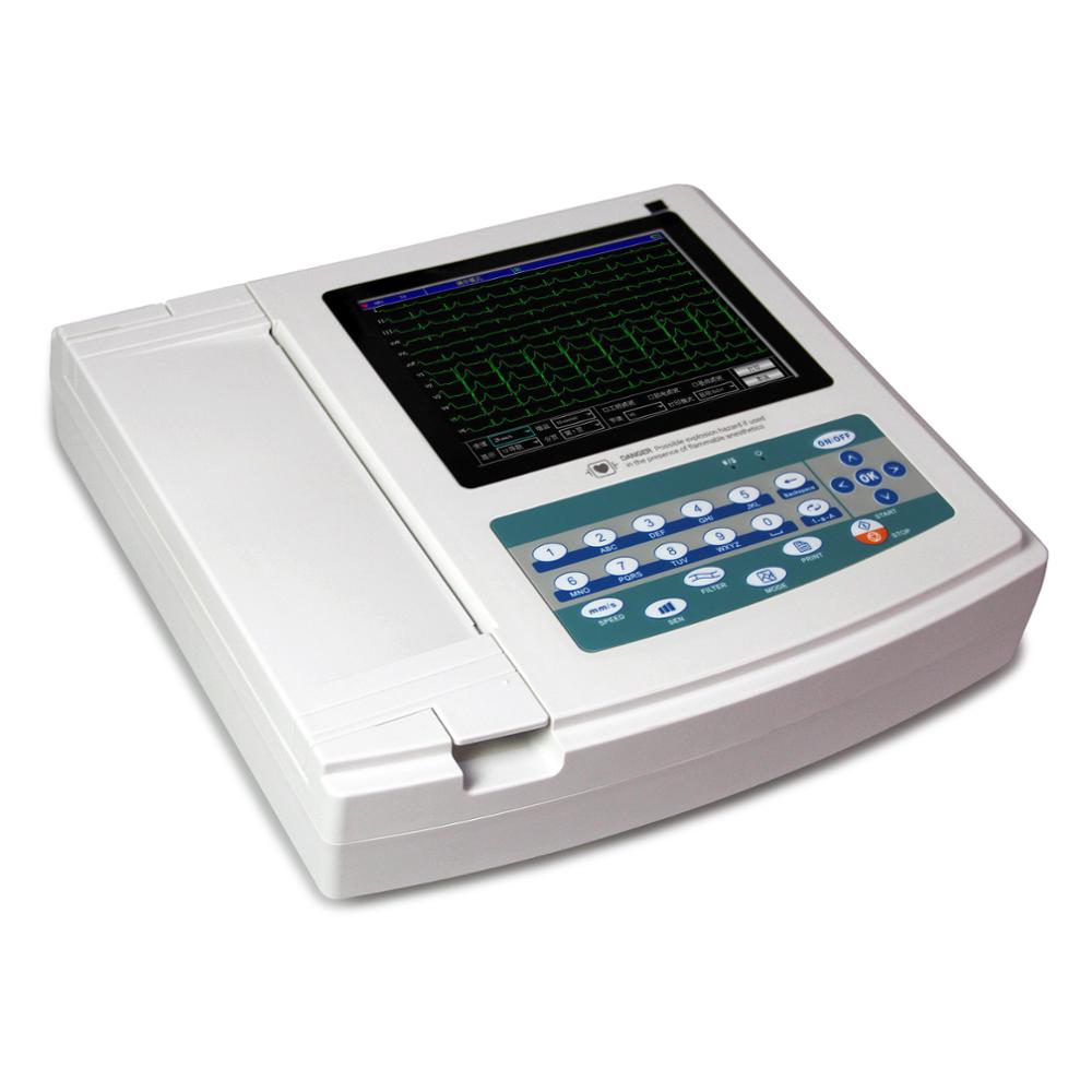 CONTEC переносной 12-канальный аппарат ЭКГ Цифровой 12-канальный contec ecg 1200 г