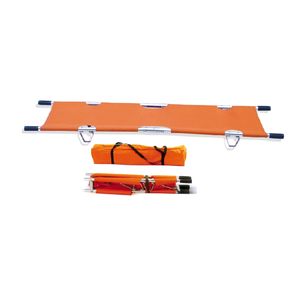 Hospital ambulance aluminum alloy fold emergency stretcher