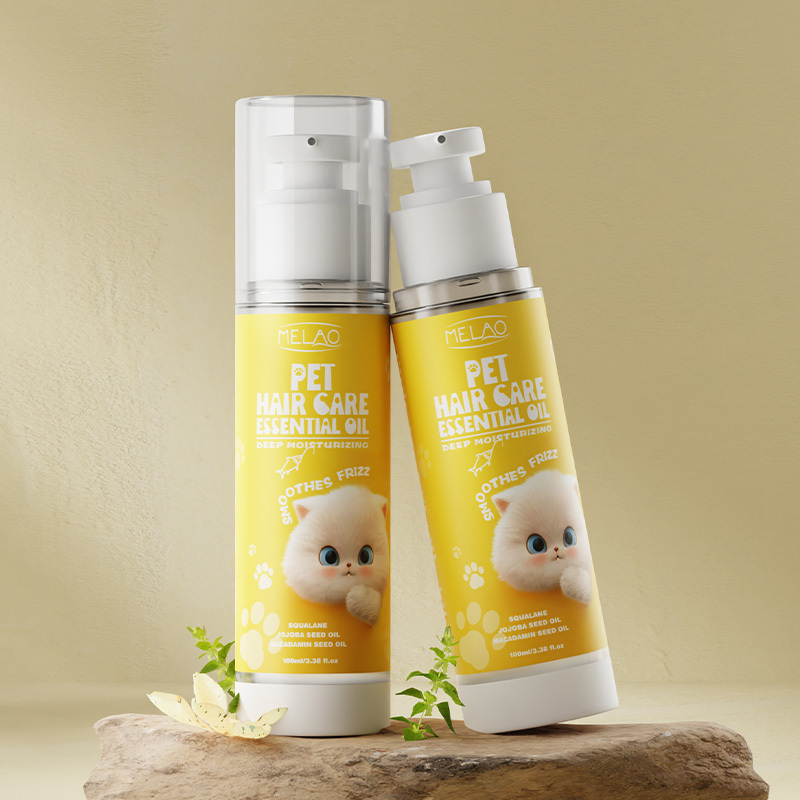 Dog Cat Matted Hair Detangling Oil Dog's Fur Shinny Soft Leave in Dog Cat Skin Coat Essential Oil Pet Natural Essential Oil