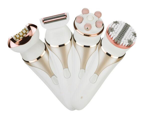 Electric Epilator Hair Removal trimmer 4 in 1 Depilator Rechargeable Women Lady's Shaver Female Shaver Foot Skin Care Massage