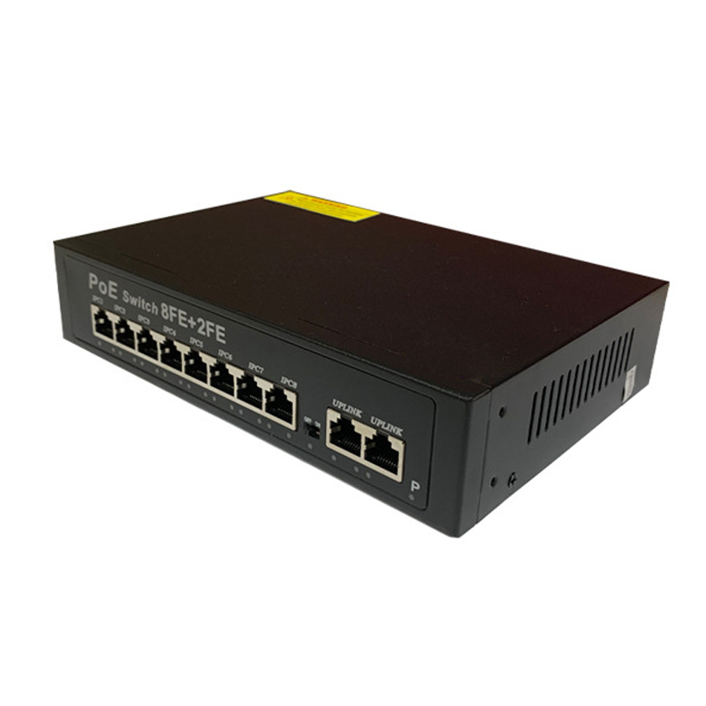 Factory Price 10 11 Port Ethernet Switch with 8 CH Network Poe Port Optional Gigabit and 100m Price List