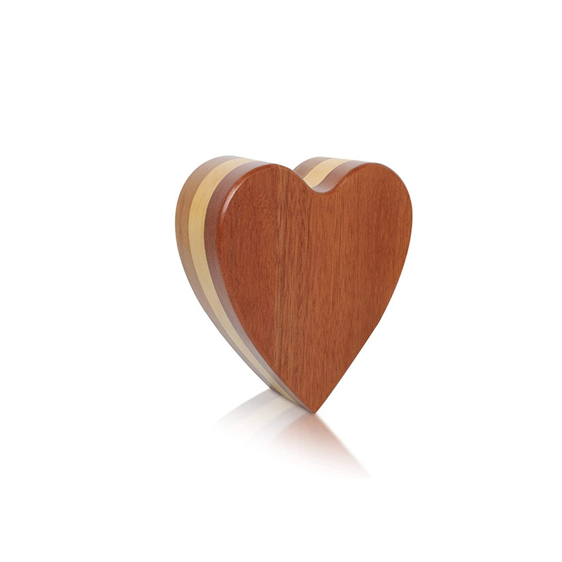 Custom Wooden Heart Shape Unique Pet Caskets Urns as Pet Loss Gift