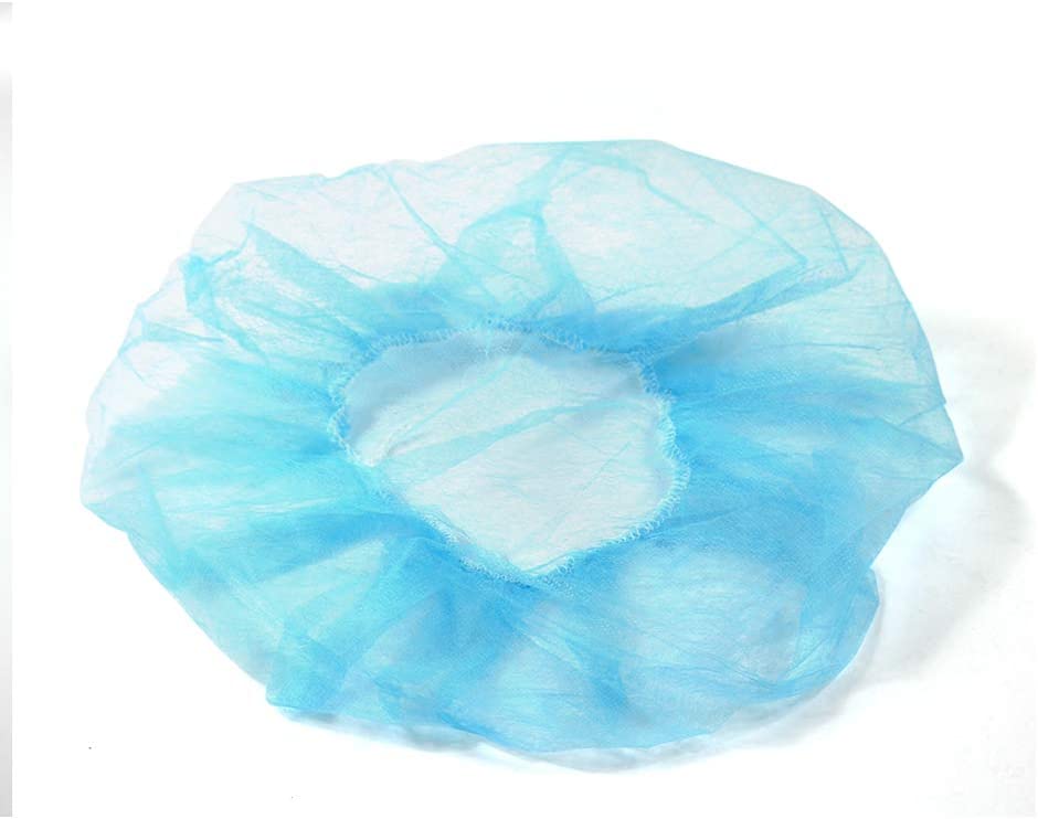 Disposable Nonwoven Cleanrooms Food Service PP Blue Green Disposable Bouffant Cap Clip cap