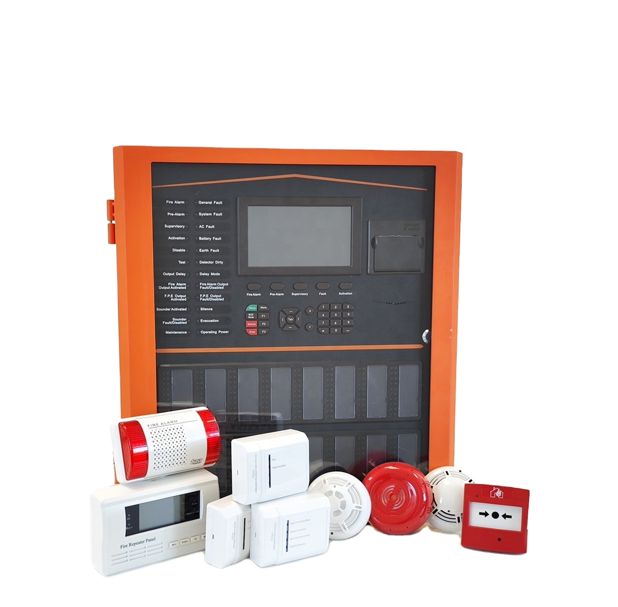 254 points single loop lpcb approved intelligent addressable fire alarm control panel