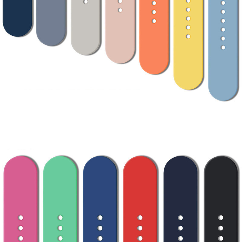 Ремешок силиконовый для Apple Watch Series 1 2 3 4 5 6 SE 7, мягкий спортивный браслет для Iwatch 38 40 41 42 44 45 мм