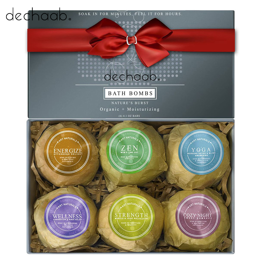 Hot Selling Bath Suppliers Natural Skin Care Organic Bubble Bath Bombs Gift Set