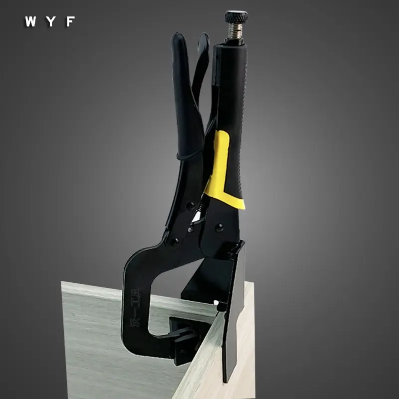 WYF New 90 degree clamp Woodworking Right Angle Fixed Pliers Quick Corner Clamp pocket hole jig Wood splicing auxiliary tools