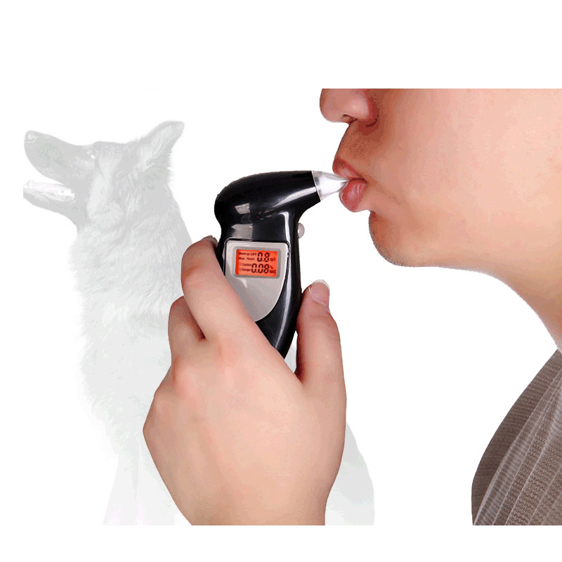 Professional Alcohol Breath Tester Breathalyzer Analyzer Detector Test Keychain Breathalizer Breathalyser Device