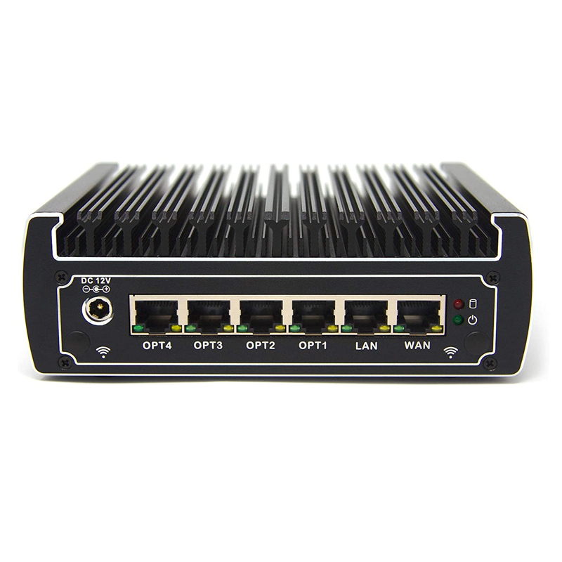 Fanless Mini PC pfSense I3 7100U NO RAM NO SSD 6 Gigabit Firewall Appliance Router
