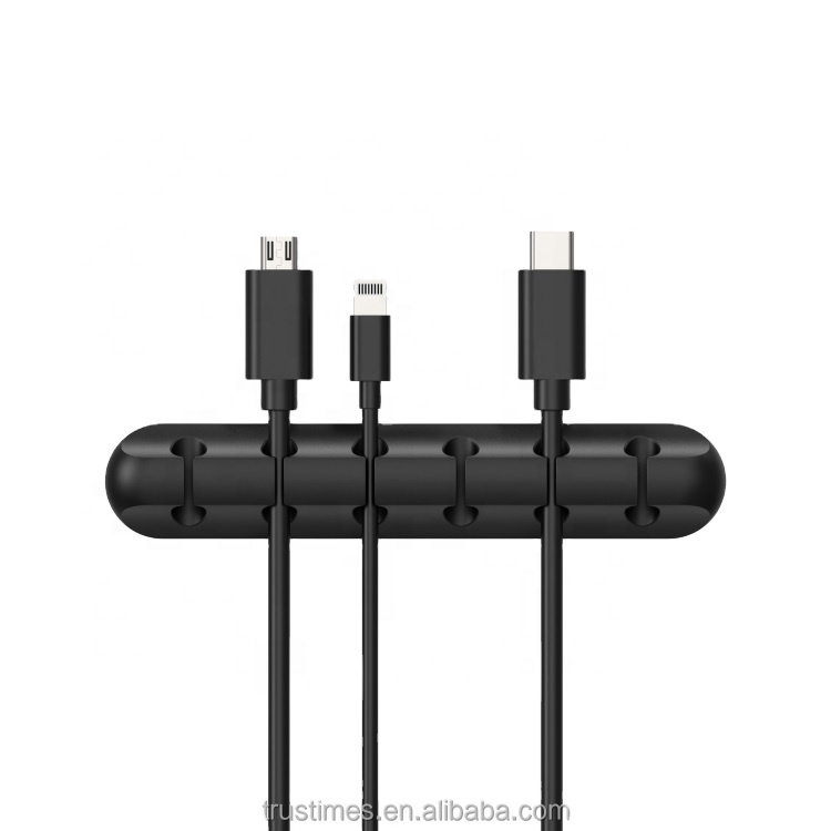 Заводская оптовая продажа, бесплатный образец, Шпулька для USB кабеля, силиконовый держатель для USB кабеля, органайзер для кабеля