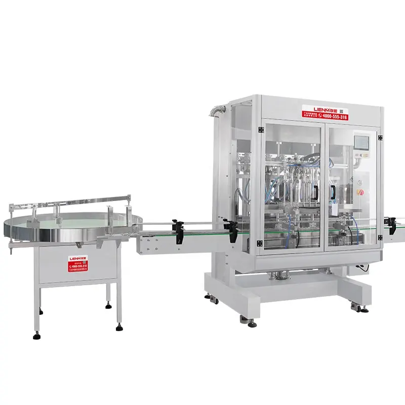 Lienm Automatic Piston Body Wash/ Car Washer /Liquid Soap Filling Machine 4 heads Volumetric Filler Machinery