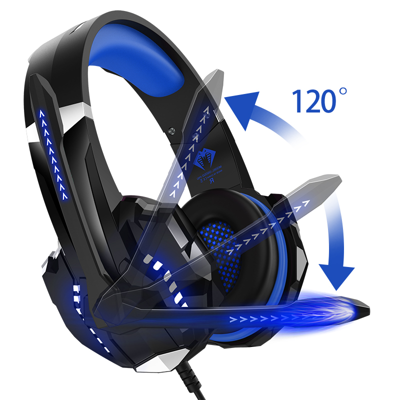 Лидер продаж на Amazon, игровая стереогарнитура G9000 Rgb, компьютерные игровые наушники с поддержкой пользовательского Oem