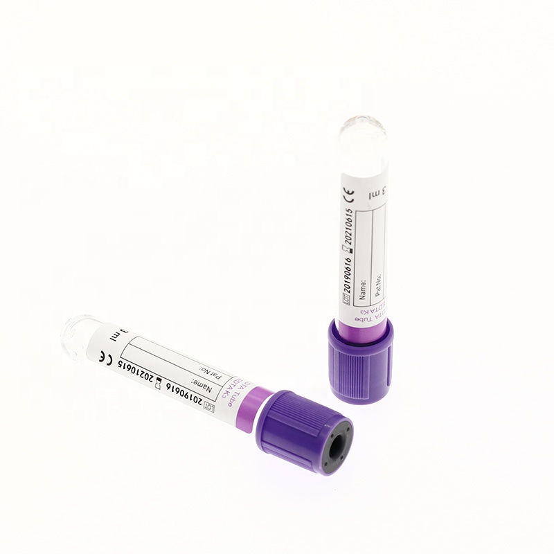 3ml 5ml 10ml glass /PET edta blood collection tubes