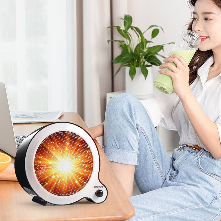 CYNRIN Incubator 500W Room Small Wood Electric Heater Fan Portable Calefactor Office PTC Ceramic Bladeless Usb Fan Heater