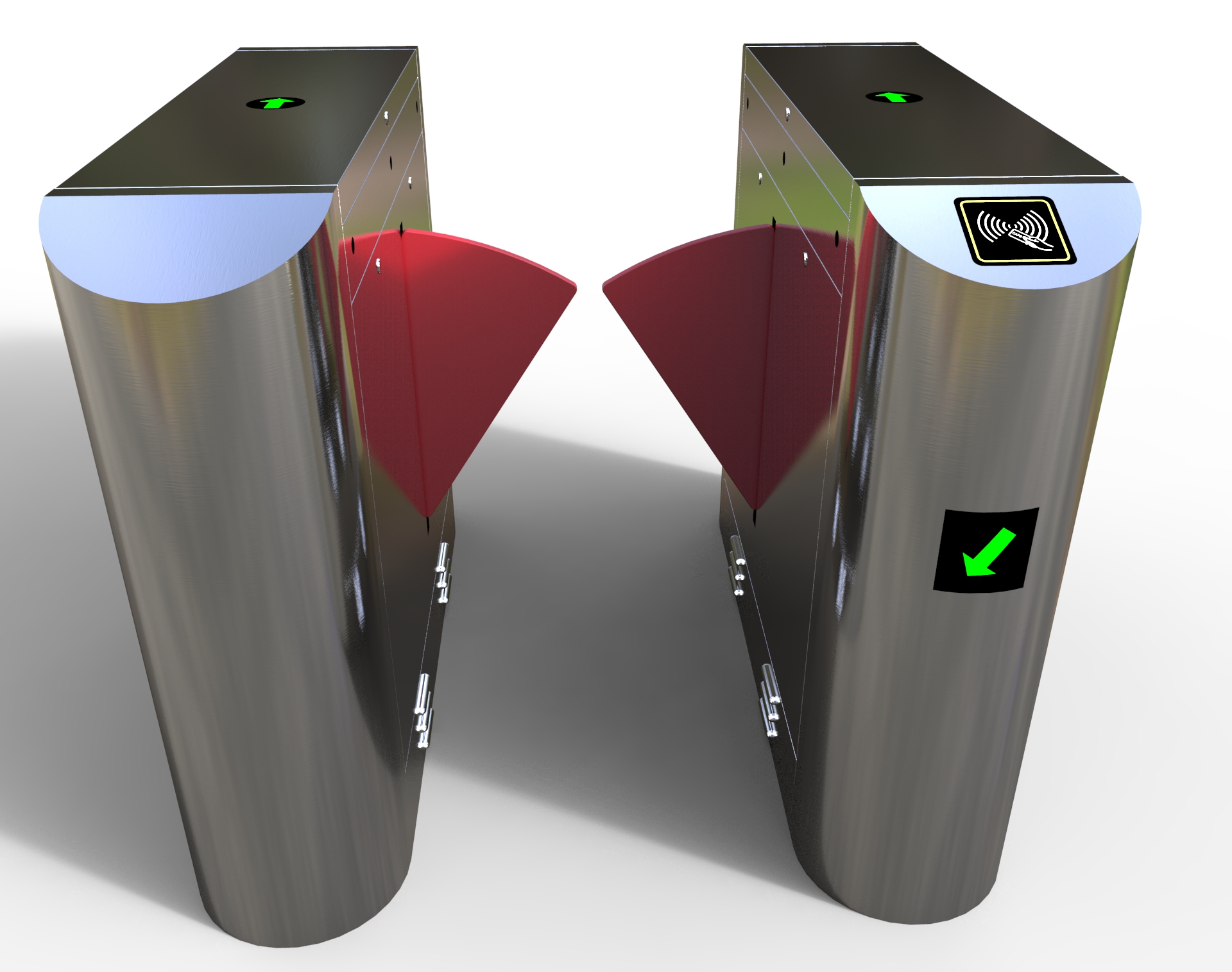 Щиток барьер щиток барьер Rfid/считыватель штрих-кодов отпечатков пальцев щиток Барьер Ворота Турникет Входная система