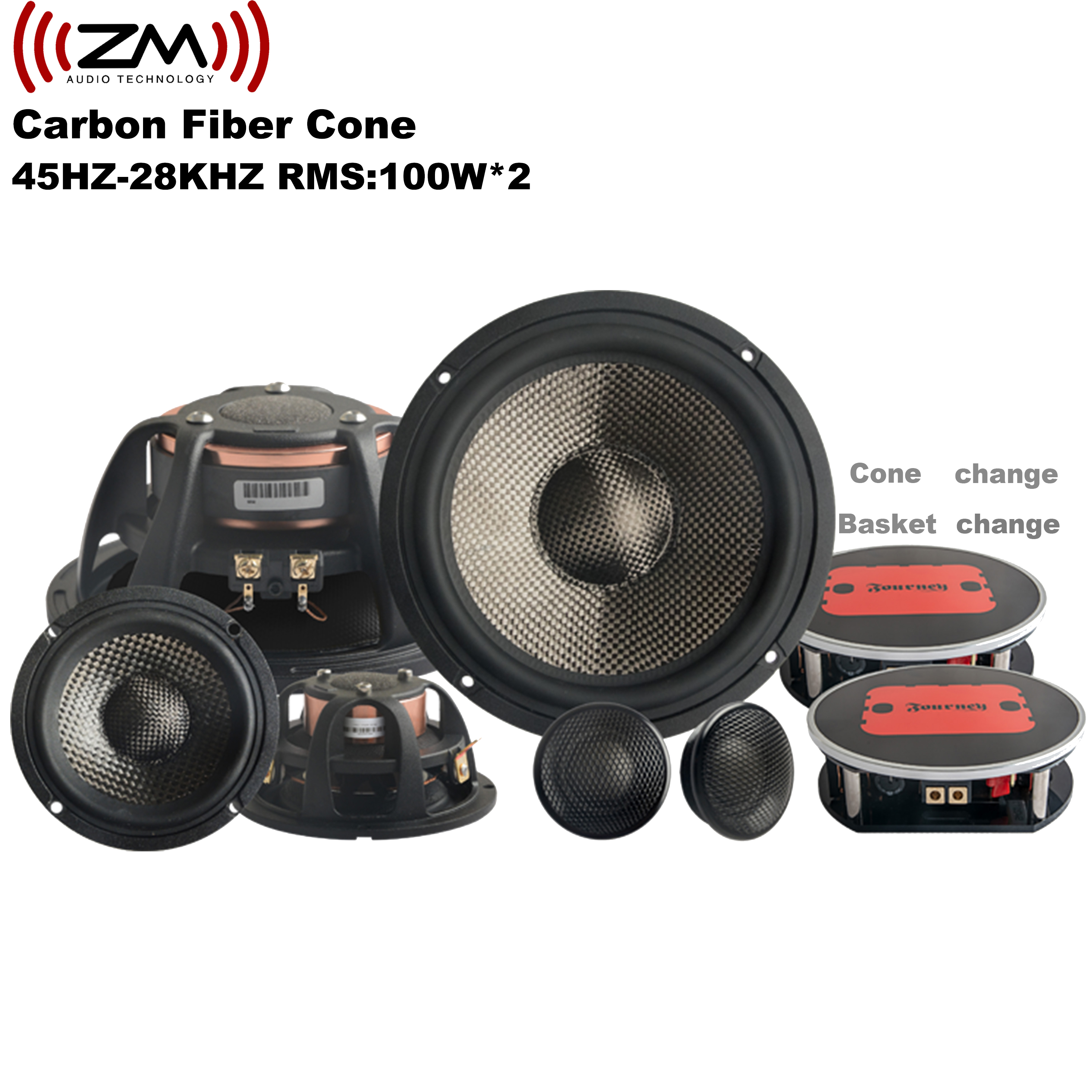Speakers China factory Customized Producing high sensitivity car audio speaker