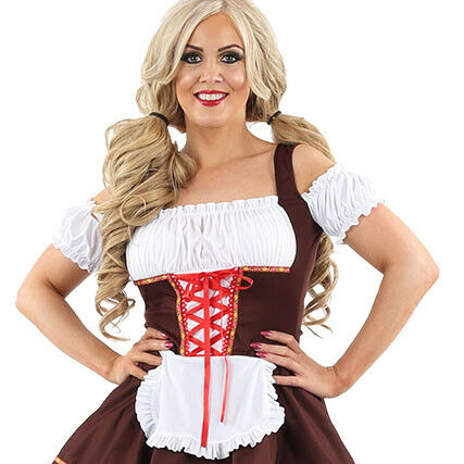 German Beer Girl OKTOBERFEST Fancy Dress Womens Ladies Hen Party