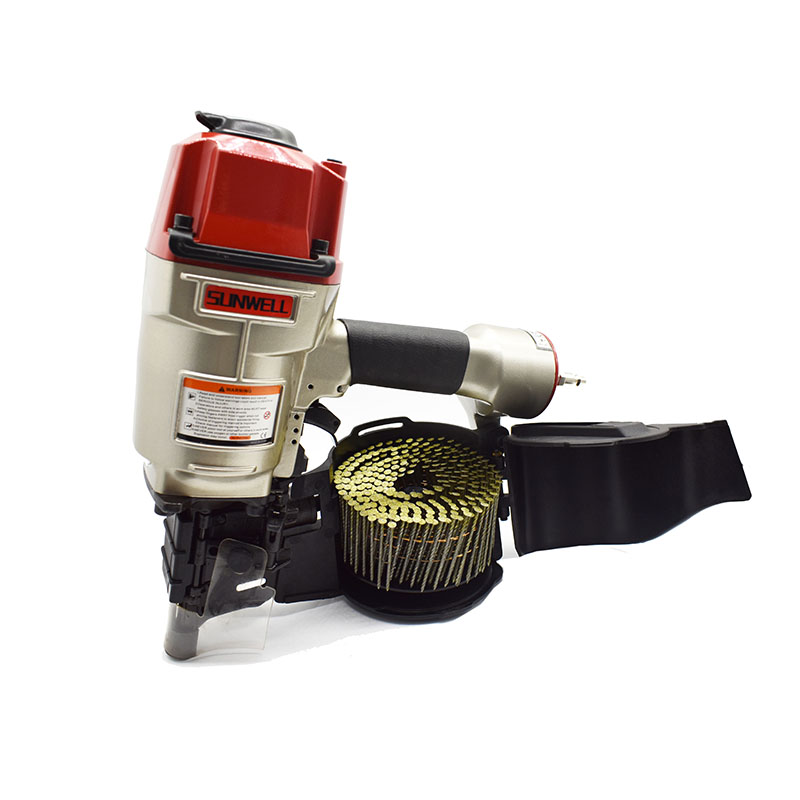 Max Model Cn80 Pneumatic Coil Nail Gun for Industry