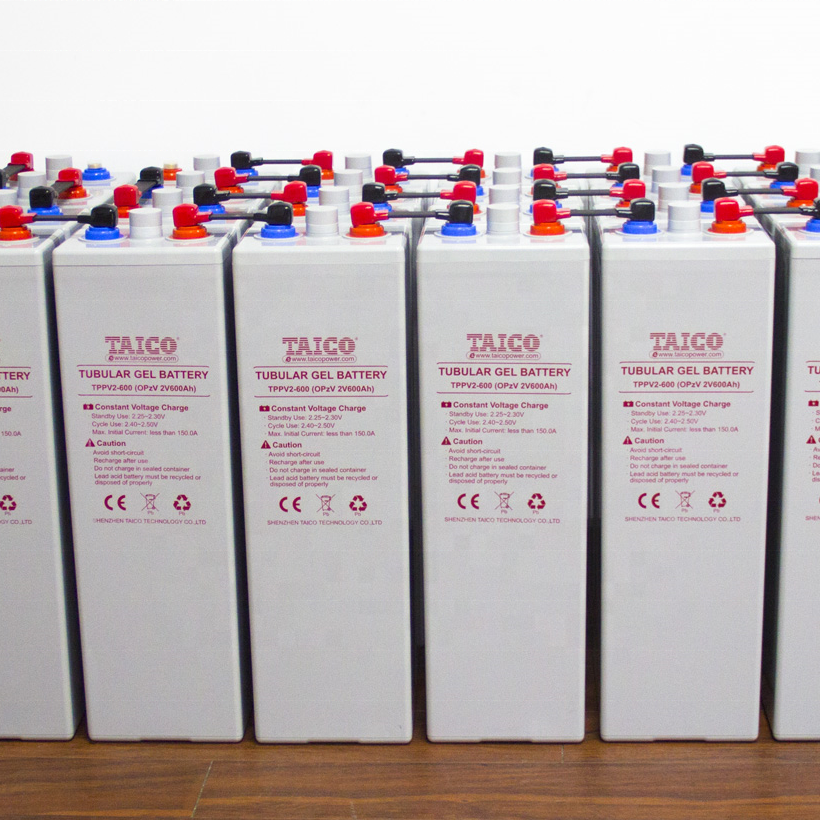 TAICO Solar Off grid System 2V 1000Ah свинцовые Aicd гелевые батареи