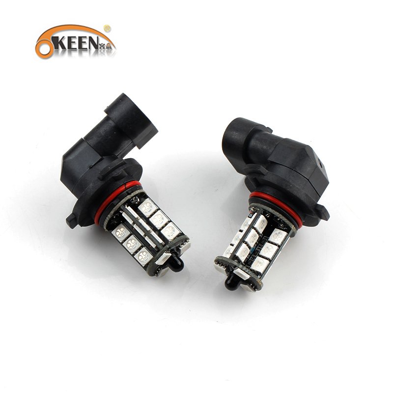 Автомобильные светодиодные лампы KEEN 27smd T20, 12 В, разноцветные, RGB, canbus 7440, 5050, светодиодные фонари заднего хода с пультом дистанционного управления для всех автомобилей