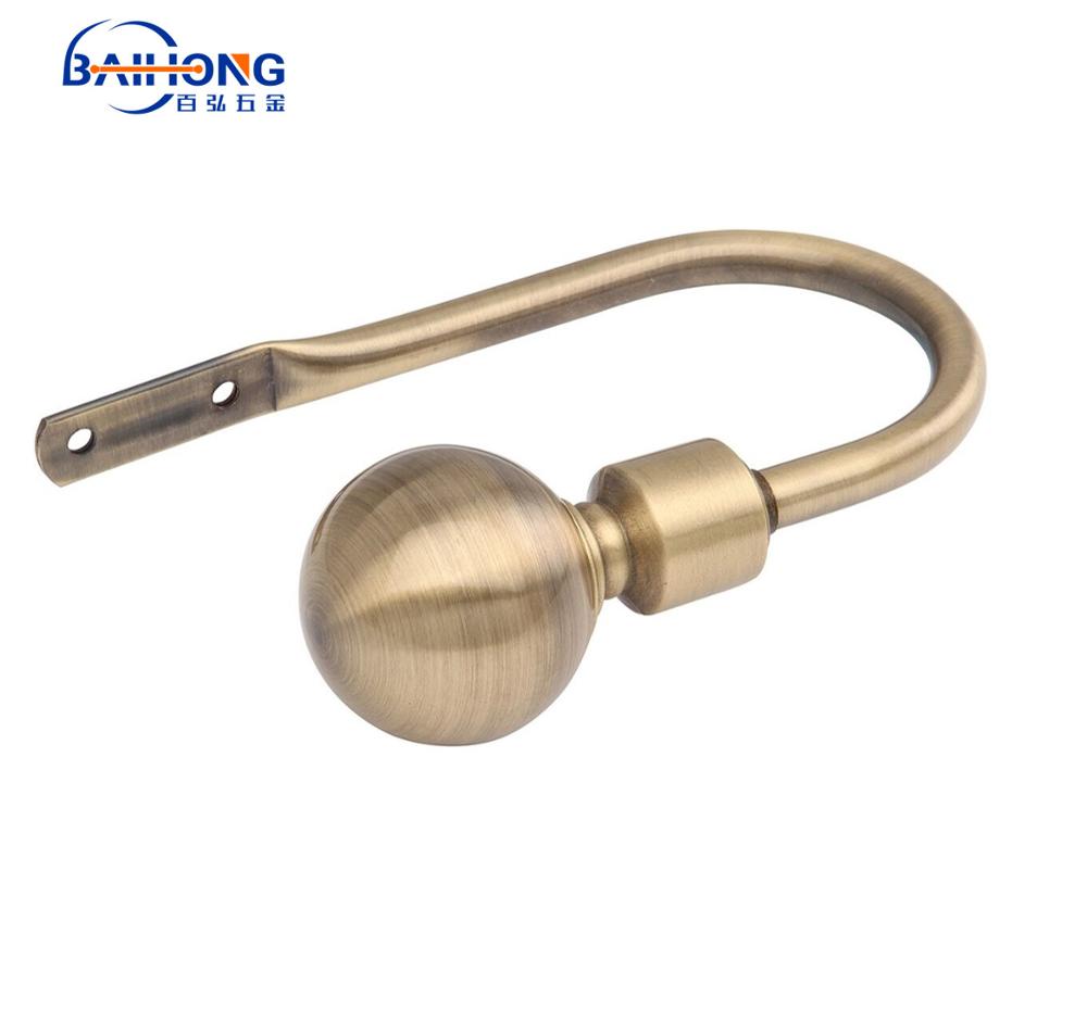 curtain buckle curtain clip curtain pole holder accessories,home used aluminum alloy tieback