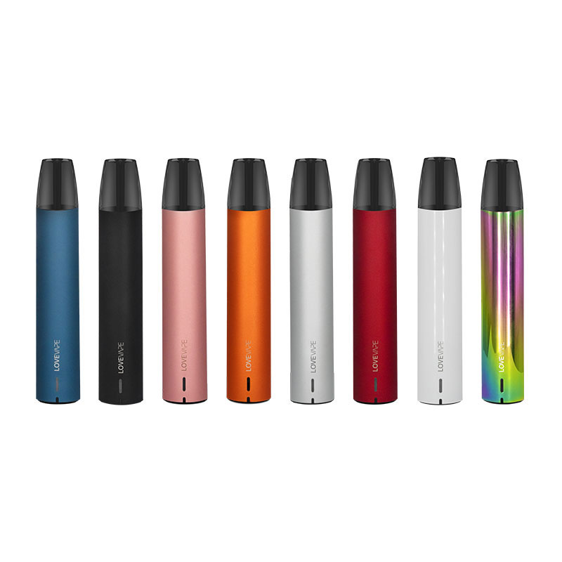 Фабрика LOVEVAPE, оптовая продажа, картридж для электронных сигарет, черный, 280 мАч, перезаряжаемый, 1 мл, CBD, вейп-ручка для электронных сигарет