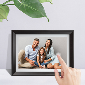 Оптовая продажа Бесплатная загрузка mp3 MP4 цифровая фоторамка с 1080P видео музыка фото Авто поворот Слайд шоу пульт дистанционного управления