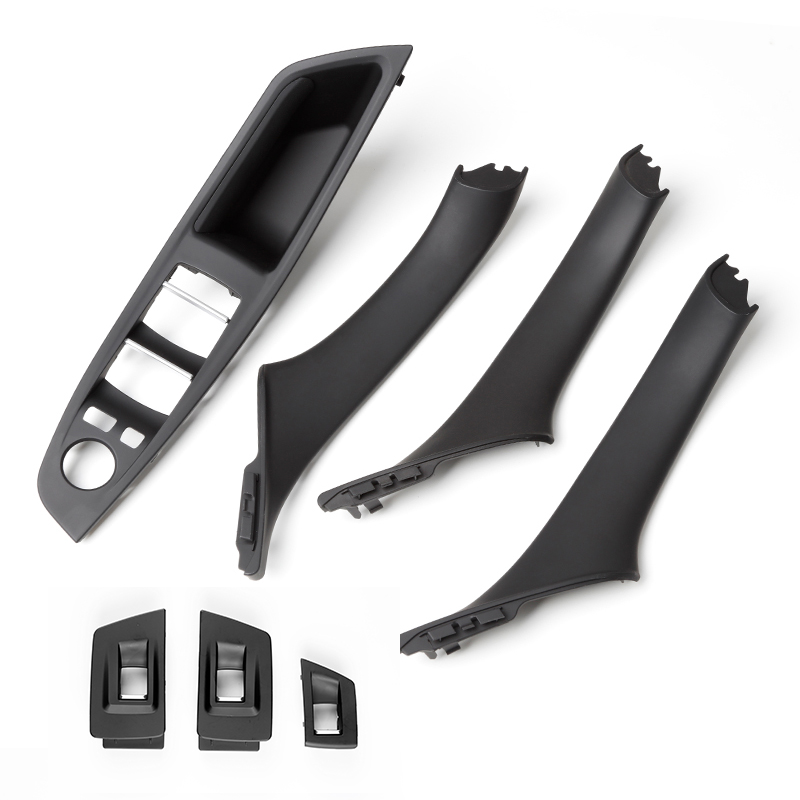 Suitable for BMW 5 Series F10 F11 F18 black car interior without disassembly door panel inner door handle panel pull cover