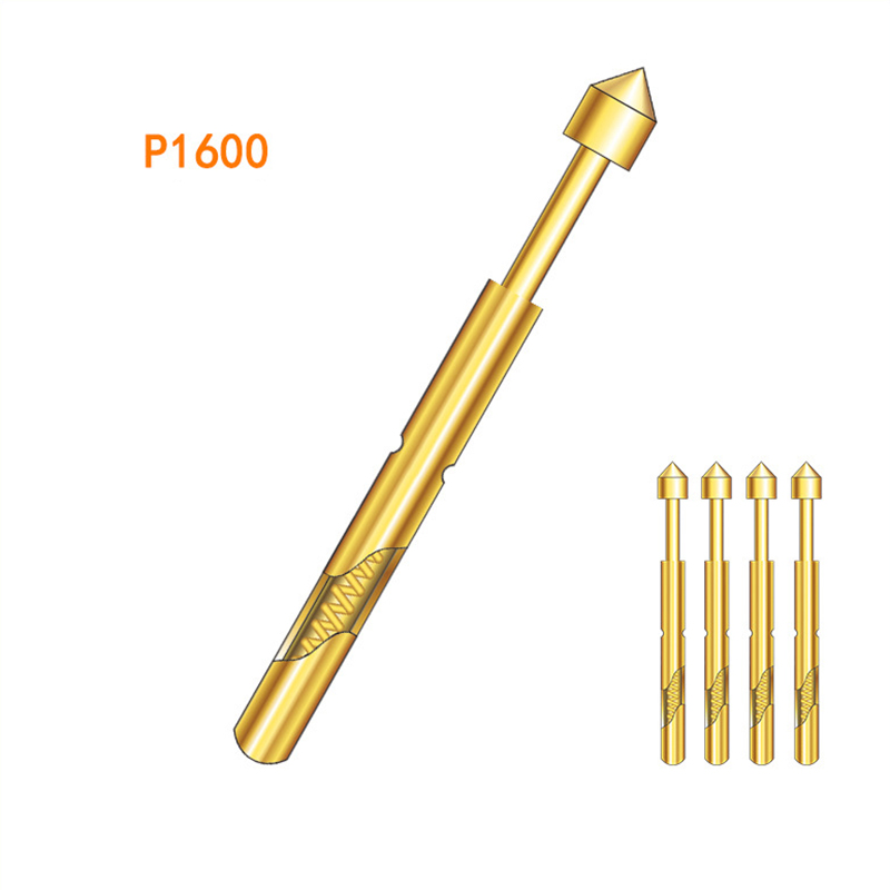 Spring Contact Probes PCB Test Pin Test probe gold-plated Brass Pogo Pin P1600