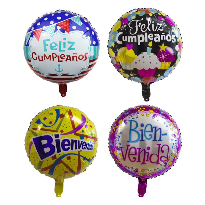 ONLYUP Фольга Воздушный шар завод 18 дюймов испанский feliz cumpleanos Фольга Воздушный шар декорация гелиевый баллон для счастливого дня рождения