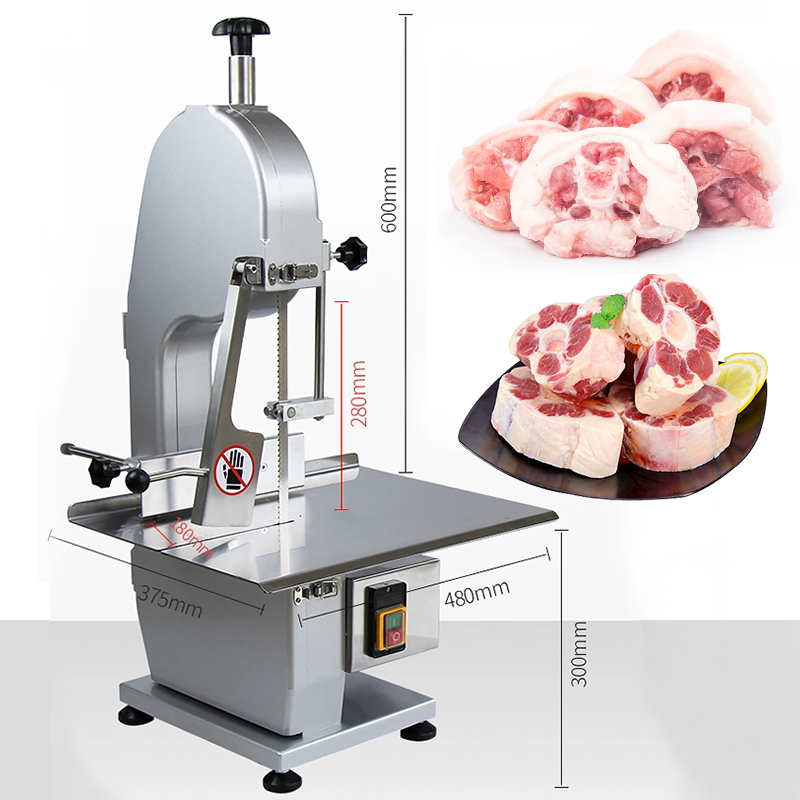 Factory wholesale meat cutting machine bone saw meat slicer electric saw machine automatic rib bone saw meat cutting machine