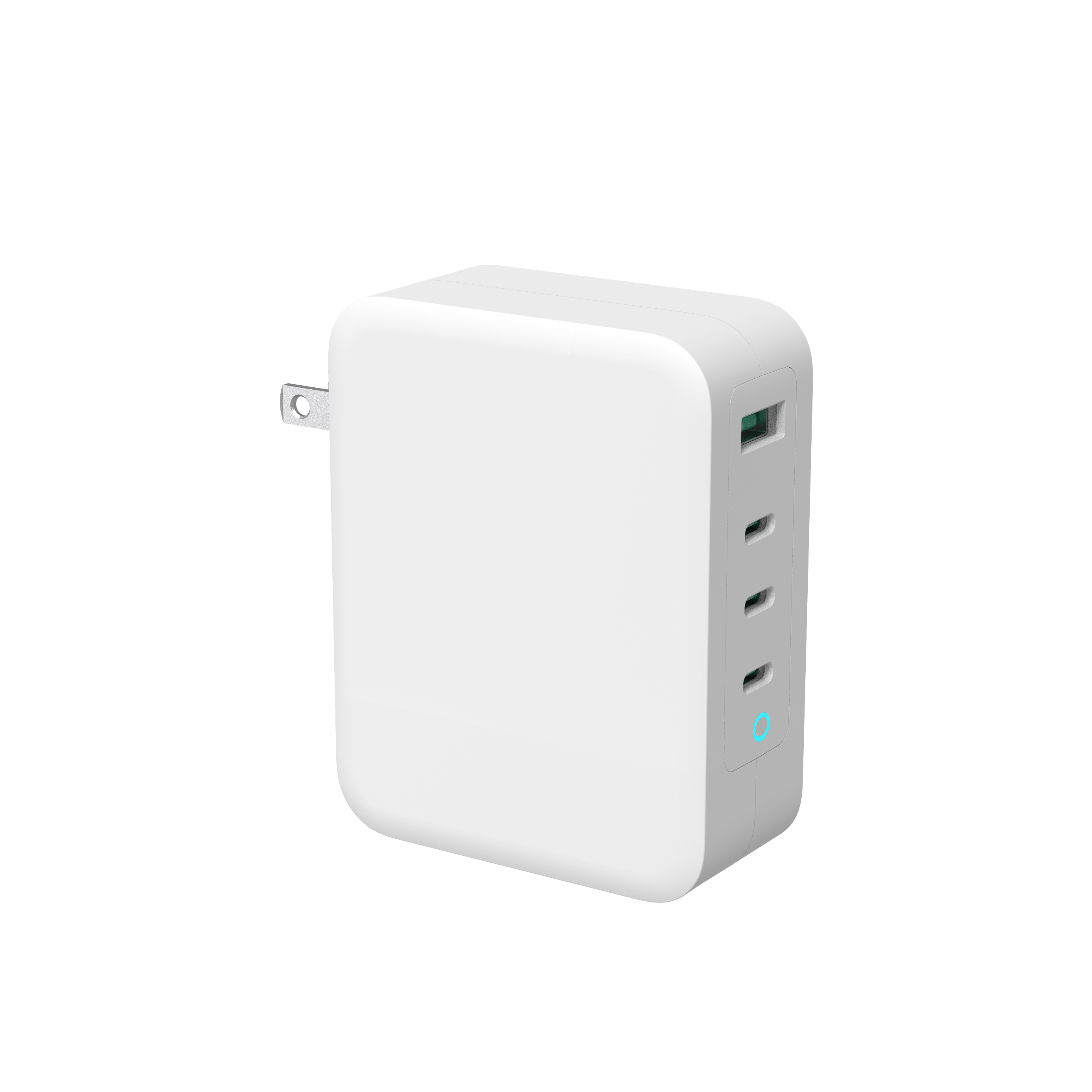 130W Ган зарядное устройство 1.8A MAX 130W USBA/C настенное зарядное устройство с 4 портами совместимый для мобильного телефона Iphone 13 Чехол для ноутбука Macbook