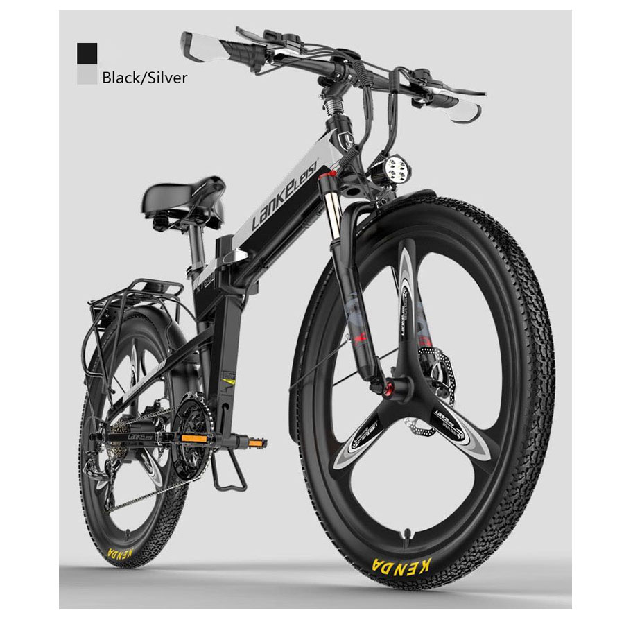 Lankeleisi CE XT600 48V большая мощность двигателя 10,4/12.8Ah литиевая батарея 26 "* 1,95 длинные пройденное расстояние в милях складной электрический велосипед
