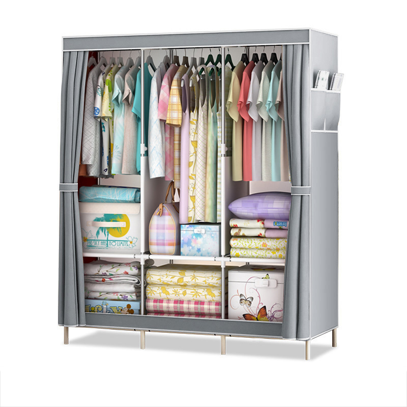 Home Bedroom Closet Snimay Glass Door Wardrobe Closet