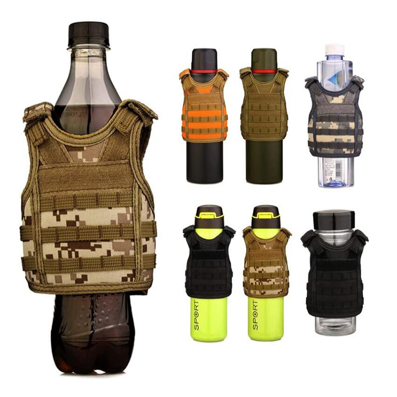Регулируемый держатель для напитков Molle, миниатюрная тактическая Подарочная сумка для бутылок, жилет, держатель для пива