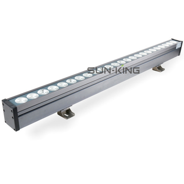 Waterproof decorative 1M changeable or DMX or remote control 24V facade church linear bar lamp 36W 48W led rgb wallwasher
