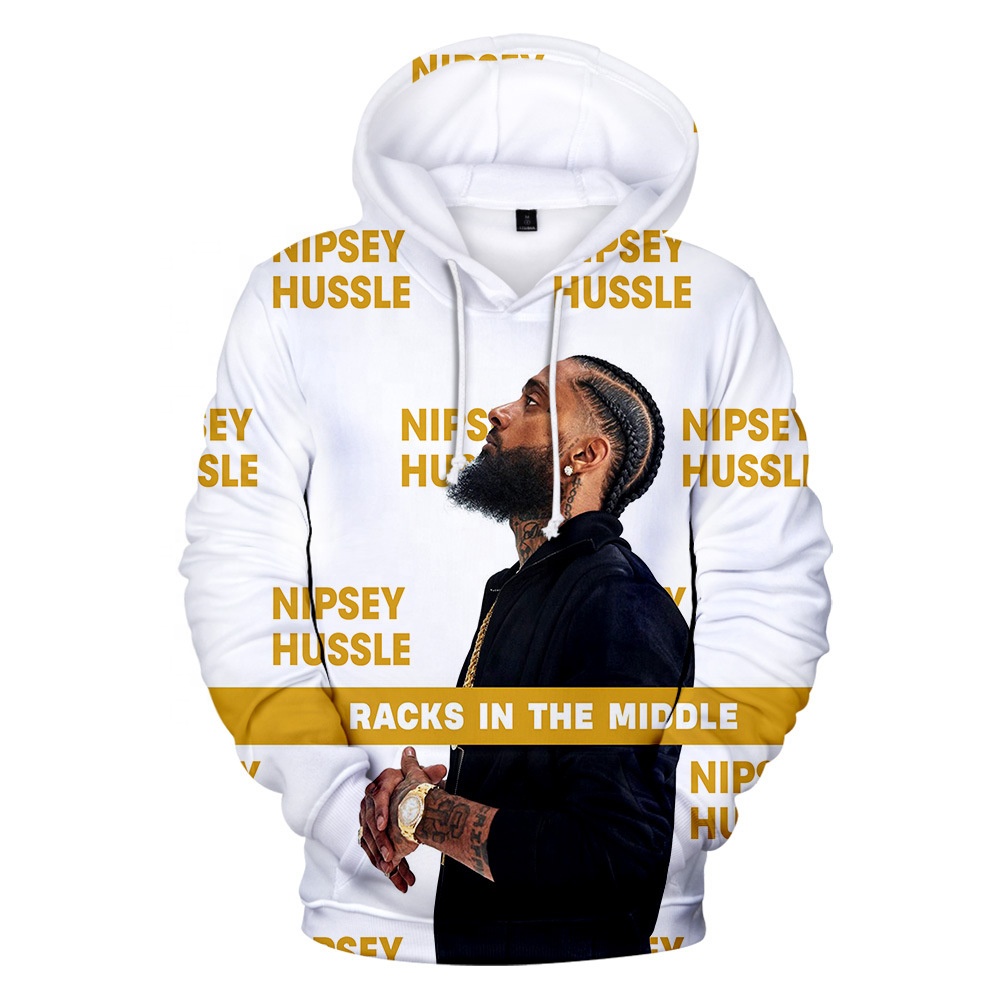 Новинка 2021, лидер продаж, худи с 3d принтом Nipsey Hussle, оптовая продажа, худи с принтом Nipsey Hussle