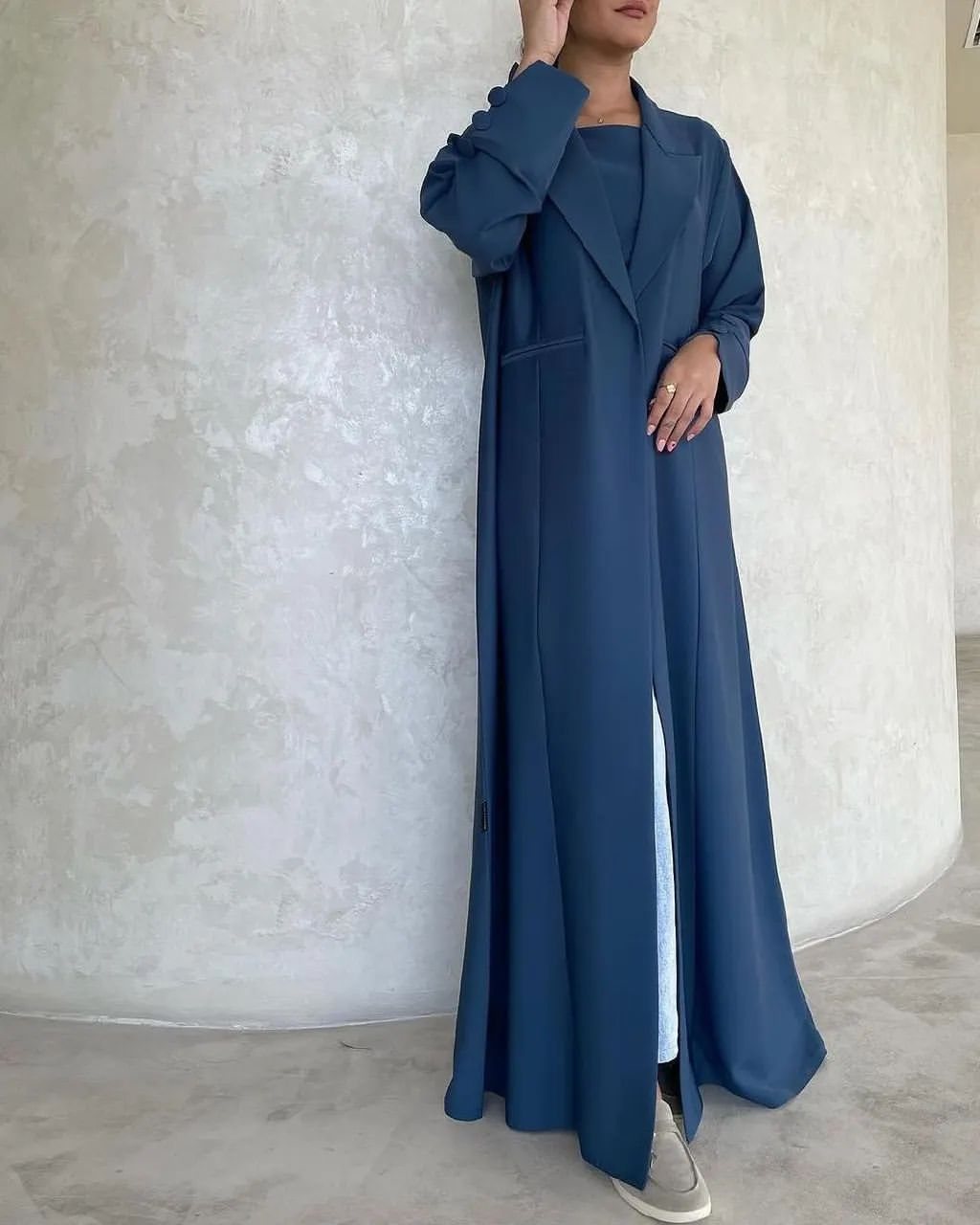 Traditional Muslim Clothing Women's Suits Blazers with Nice Button Black Abaya Womens Suits and Blazer