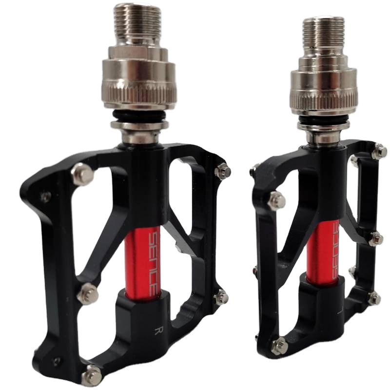CNC Machined Aluminum Alloy Bicycle Quick disassembly Pedal Sealed Bearing Mountain Bike Pedal BMX Material QR Origin