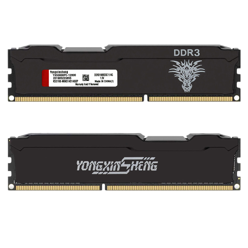 Yongxinsheng ddr3 ОЗУ 1600 МГц 2 ГБ/4 ГБ/8 ГБ DIMM настольный компьютер с железным корпусом термальная игровая память модуль