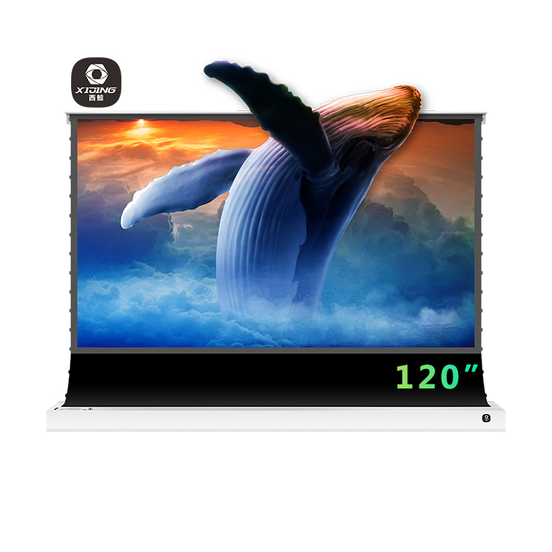 XIJING U1 120 дюймов китайский поставщик напольный моторизованный Портативный 4K проектор 16:9 ust alr экран 120 проектор экран