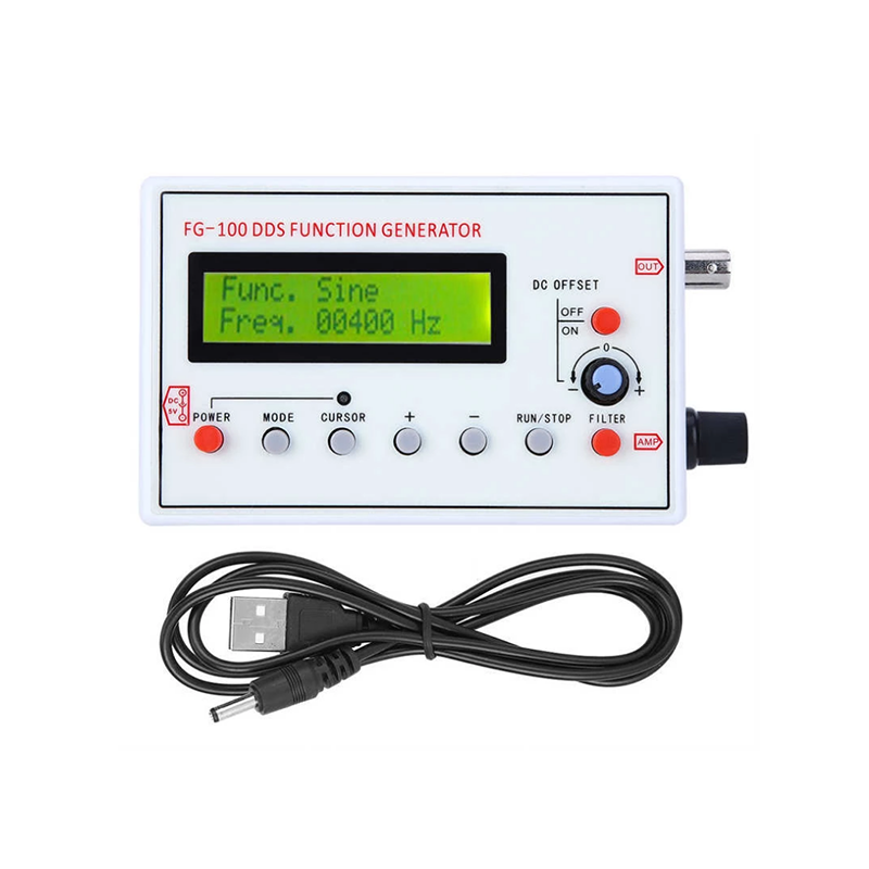 FG-100 1Hz - 500 кГц продвижение счетчик частоты Функция генератор сигналов FG-100