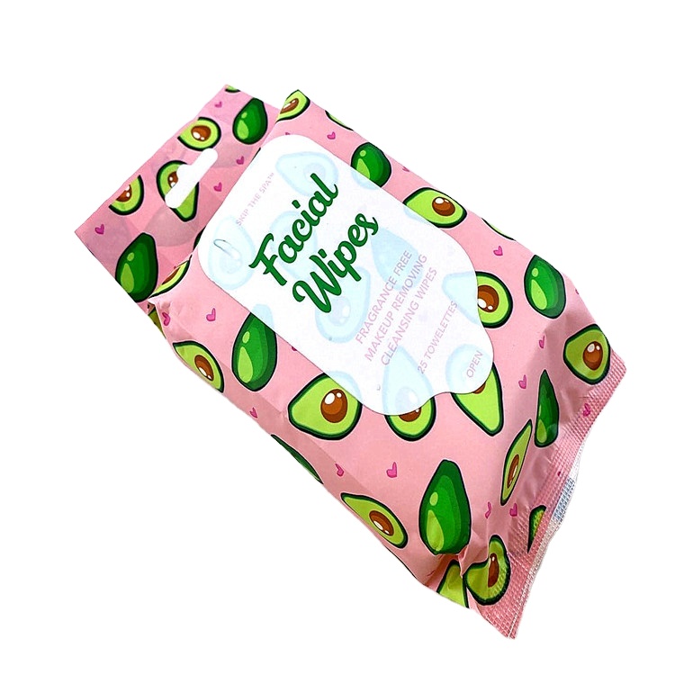 25cts Private Label OEM Organic Natural Biodegradable Makeup Remover Facial Cleansing Cosmetic Wet Wipes