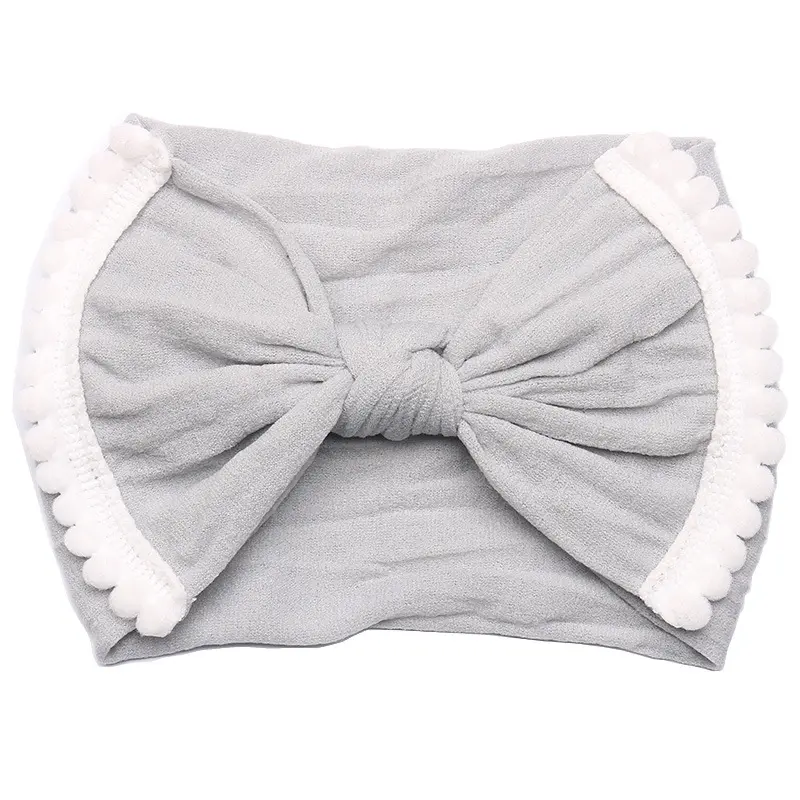 Best-selling Europe and America High Elastic Nnylon Soft Baby Bow Hairband