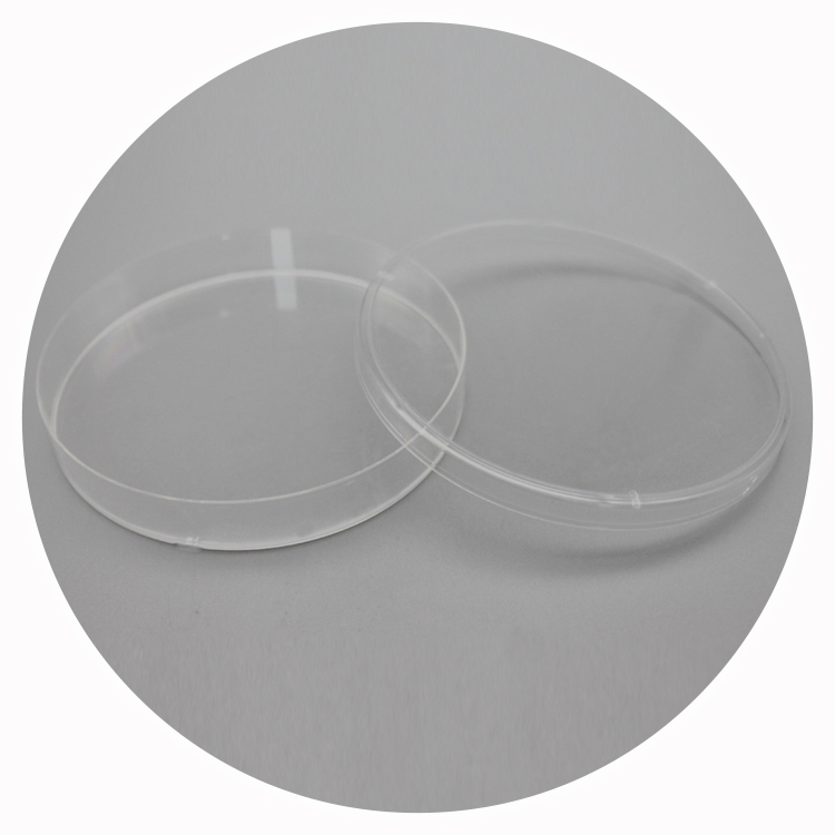 Disposable round sterilized 90mm plastic petri dish