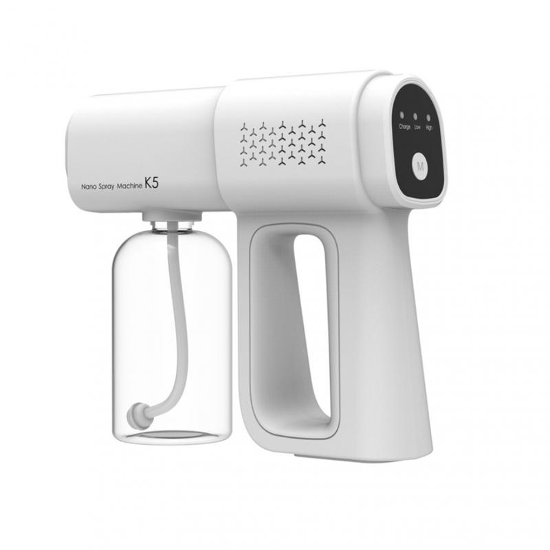 2021 New Smart Spray Gun Handheld Wireless Atomizer Fogging Machine Blue Light K5 Nano Sprayer Gun