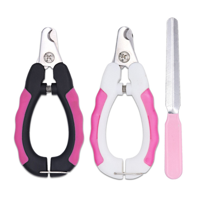 Hot selling stainless steel cat nail scissors dog trimmer painless nail cutter for pets