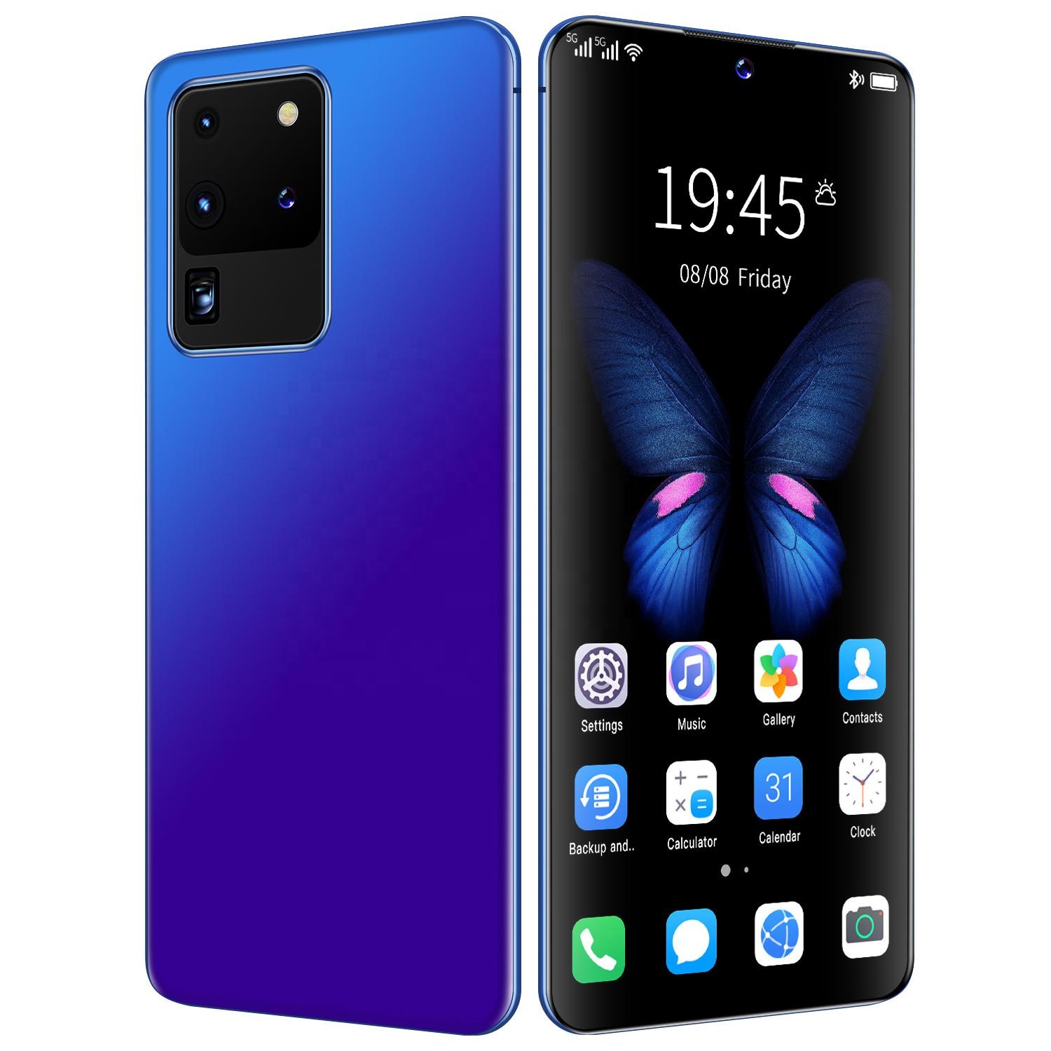 S20u смартфон с системой android, 6,9 дюймовый сотовый телефон, распознавание лица, разблокированный игровой