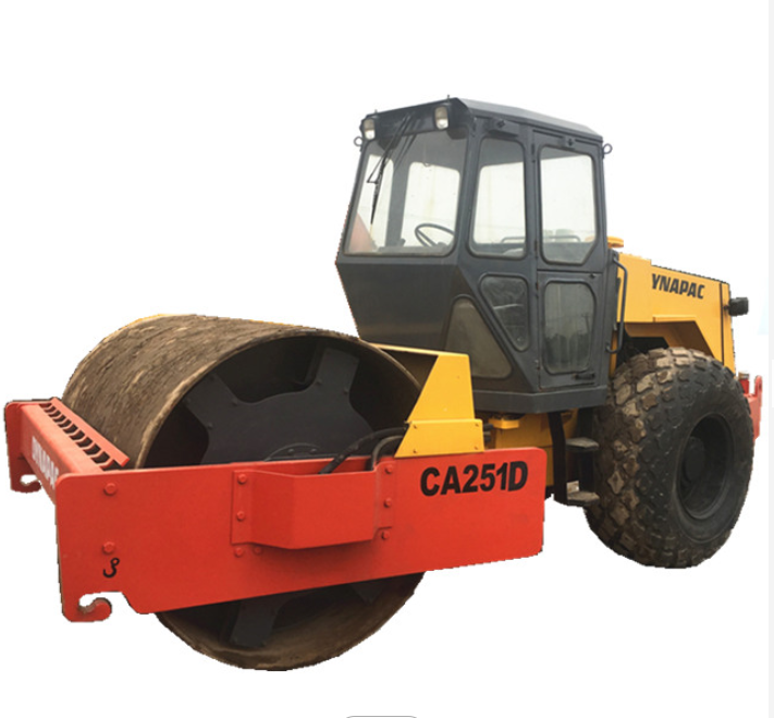 Used Road Roller Dynapac CA25 CA301D for Sale Single Double Drum Roller
