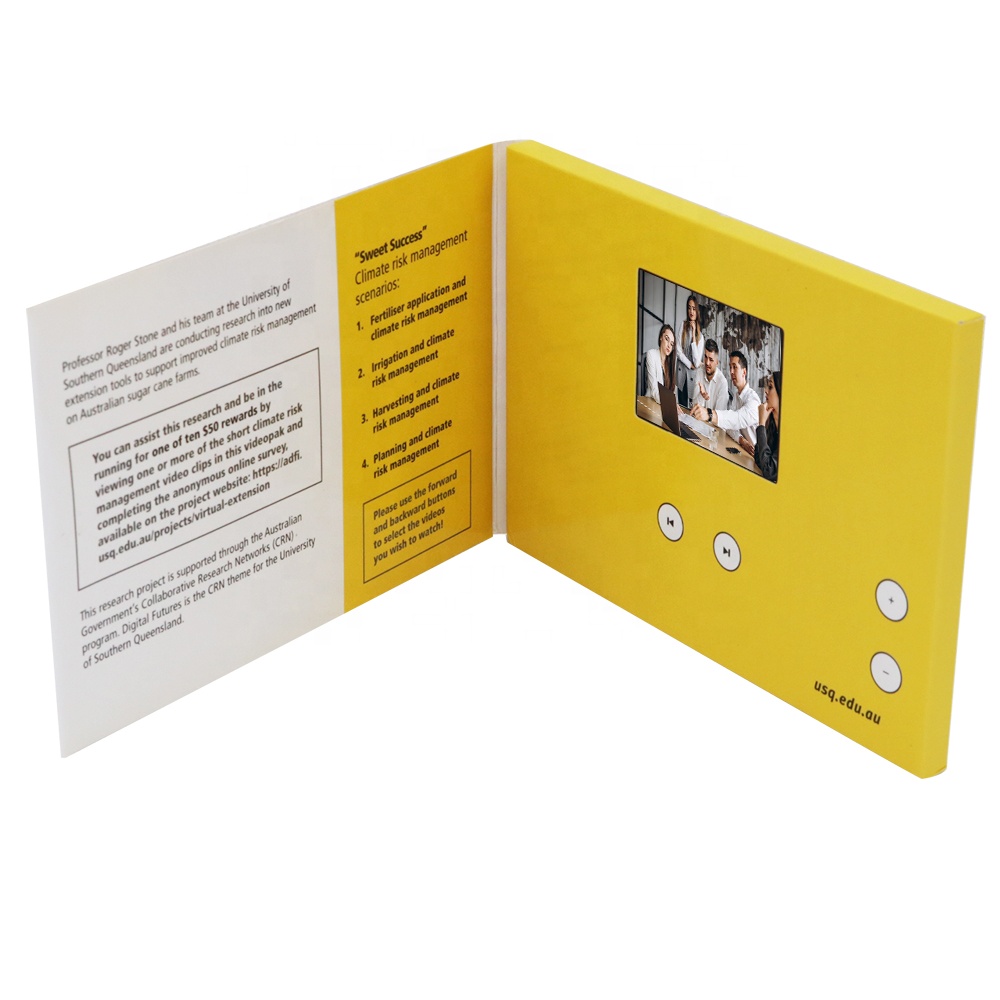 ET Digital factory advertising customize video book video brochure 2.4 inch 4.3 inch 128mb - 8gb